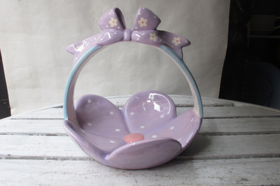 【陶瓷精致水果籃.果盤(pán) 家居裝飾擺件 商務(wù)禮品 送禮佳品批發(fā)7149】?jī)r(jià)格,廠家,圖片,陶瓷工藝品,福建省德化縣利源陶瓷-